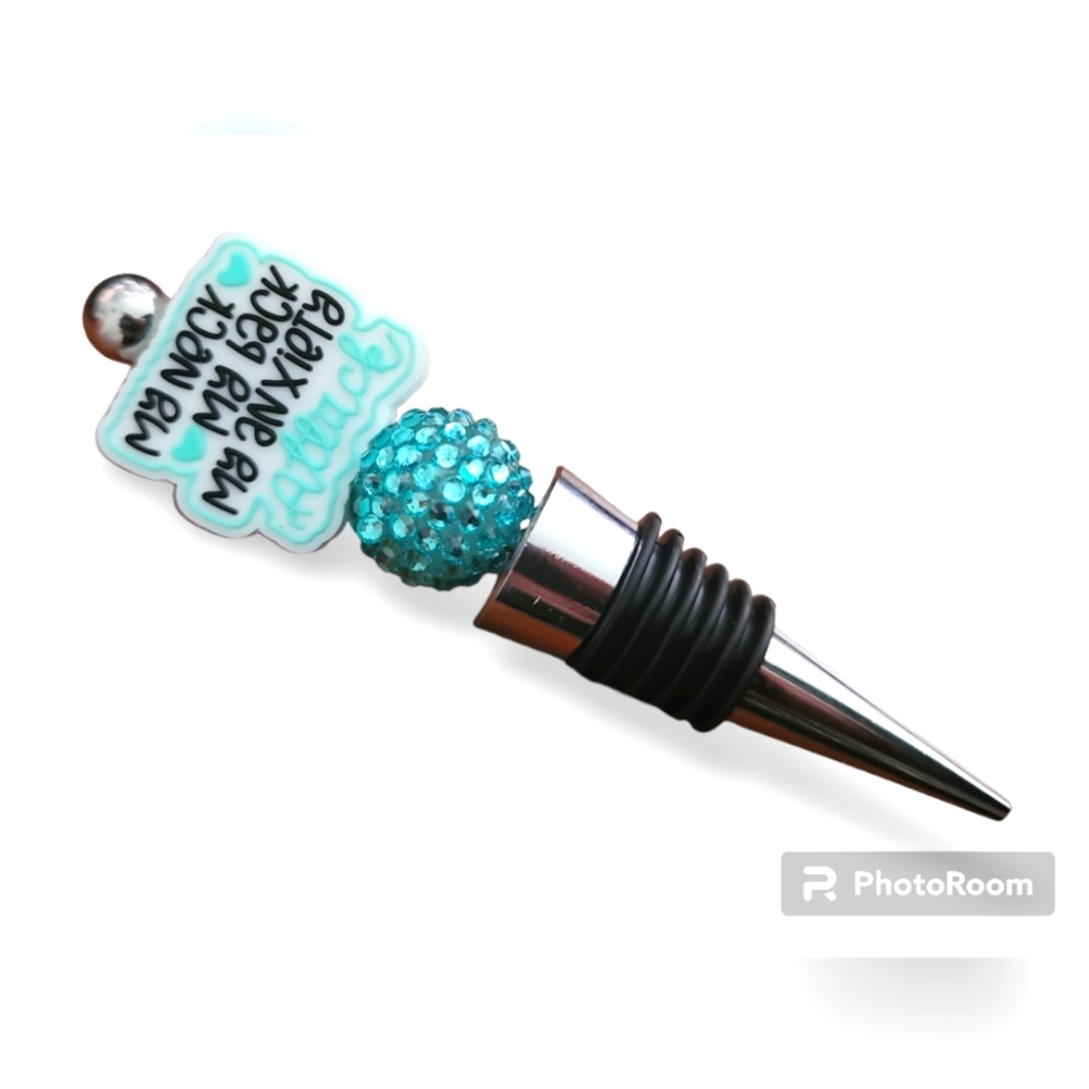 Wine Stopper 'Anxiety Attack' 🍾🍷
